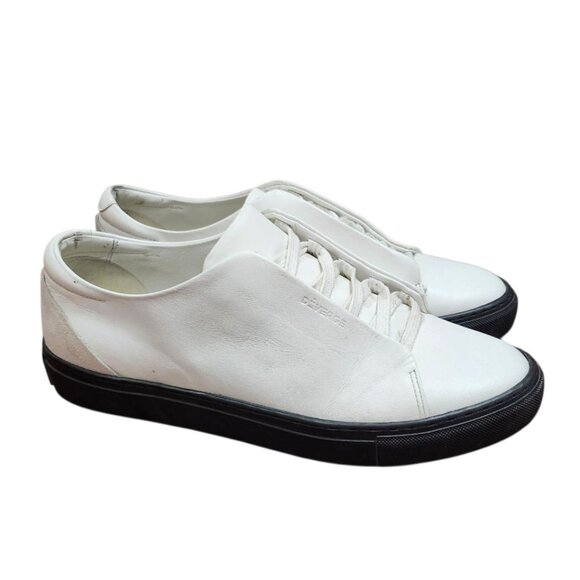 Diverge Mens Cust Leather White Gray Black V17 White Leather w/ Grey minimal low - Picture 2 of 12